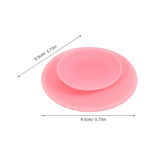 4Pièces Silicone Absorbants Antidérapants Rose Pour Assiettes Bébé 2