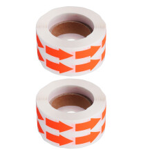 Fluorescent Paper Arrow Stickers Adhesive Safety Warning Labels