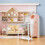 One Set Miniature Doll Clothes Rack With Hangers For Display 7