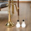 2Pcs Plastic Trumpet Practice Mutes Silver Lightweight and Durable 9