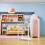 One Set Miniature Doll Clothes Rack With Hangers For Display 6