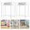 One Set Miniature Doll Clothes Rack With Hangers For Display 11