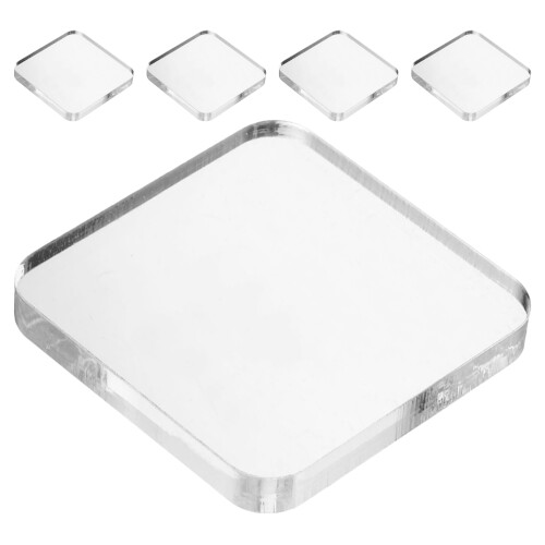 5Pcs Transparent Acrylic Scrapbooking Blocks Essential DIY Craft Tools