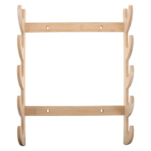Wooden Sword Wall Mount Holder, 5 Tier Display Stand For Wakizashi