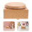 Wooden Music Box Base Light Brown DIY Rotating Platform for Crafts 8
