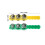 2Pcs Kids Handheld Tambourine Bells Plastic Percussion Learning Toy 3