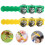 2Pcs Kids Handheld Tambourine Bells Plastic Percussion Learning Toy 8
