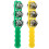 2Pcs Kids Handheld Tambourine Bells Plastic Percussion Learning Toy 7