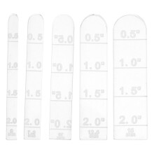 5Pcs Acrylic Clay Rolling Pin Thickness Guides for Polymer Jewelry