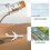 4Pcs Plastic Airplane Model Sand Table Airport Accessories White 7
