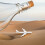 4Pcs Plastic Airplane Model Sand Table Airport Accessories White 6