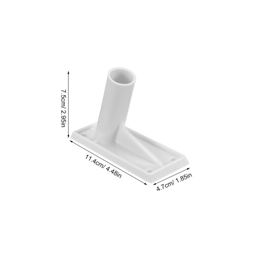 2Pcs Flagpole Mount Bracket For Balcony Wall Outdoor Heavy Duty 2