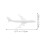 4Pcs Plastic Airplane Model Sand Table Airport Accessories White 3
