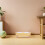 Light Yellow ABS Raised Cat Dog Bowl Stable Base Spill Resistant 5