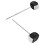 2Pcs De Pedal Com Feltro Preto Para 11