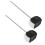 2Pcs De Pedal Com Feltro Preto Para 9