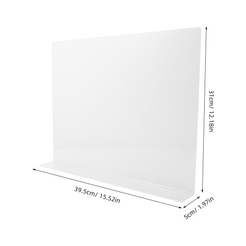 White Sink Counter Water Guard Acrylic Splash Protector for Home 1