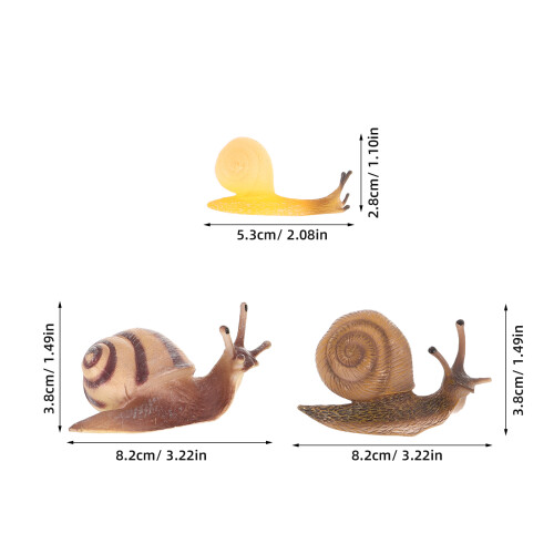 7Pièces Escargot Plastique Interactifs Pour Décor Micro Paysage 1