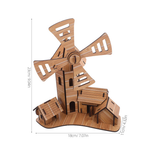 1Set DIY 3D Bamboe Model Kit Khaki Voor Thuis Creatief Leren 1
