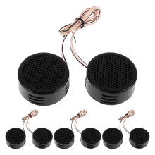 4Pares Peças Tweeter Dome Preto Acessório Som Carro