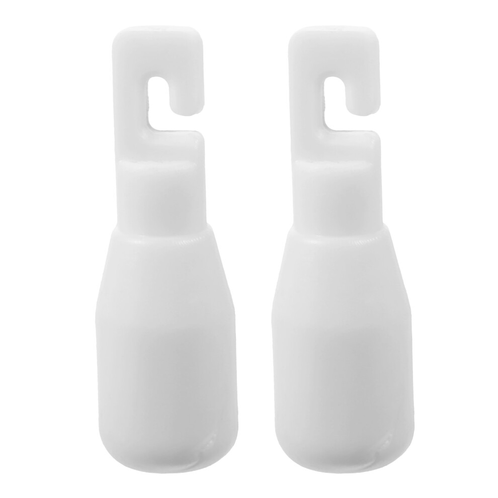 Iplusmile White 2Pcs Plastic Cane Tips Hook Type For Blind Walking Durable Grip