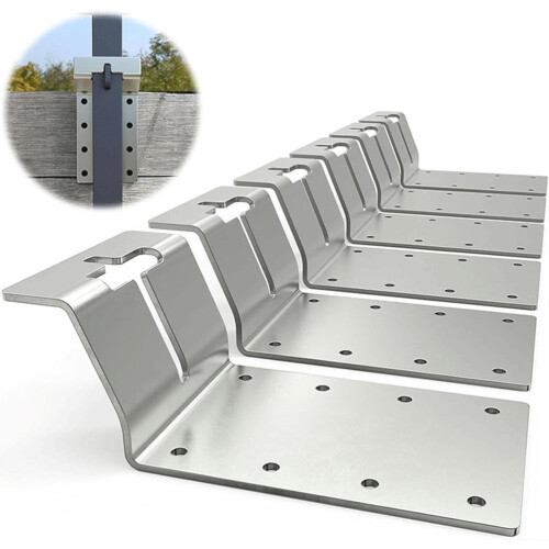 Heavy Duty T Post Brackets Rust Resistant Fence Brackets for MultiPurpose Outdoor Use 2