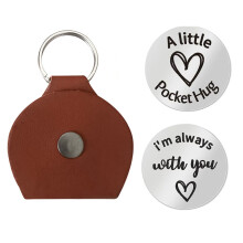 Glad gepolijste Pocket Hug Tokens Stevige Pocket Hug