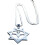 Collier polyvalent de couleur argent pour femmes, pendentif 1