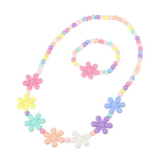 Kids Jewelry Set Party Jewelry Plastic Texture-plum bossom