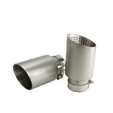 Universal Car Exhaust Tip 304 Matte Stainless Steel Muffler Tailpipe with Noise Reduction