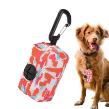 Dog Poop Bags With Dispenser Orange Leakproof Outdoor Waste Bag Refill Portable Poop Bag Holder For Dog Walking