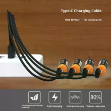 1Pcs 4-in-1 Multi-USB-C-Splitter-Ladekabel für Huawei Tablet Laptop PC USB Type C Schnellladekabel für Datenkabel