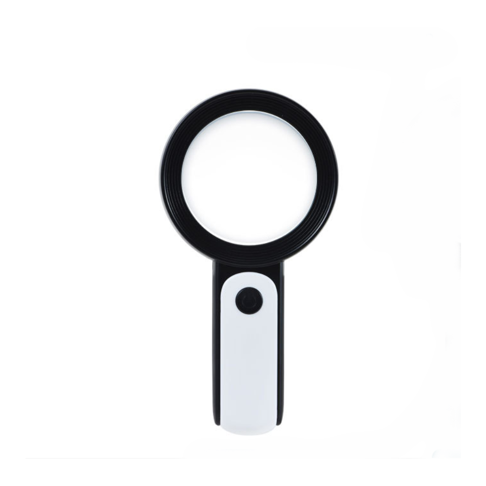 Magnifying Glass with Adjustable Lighting, 30X High Power Magnification Tool, LED Illuminated Magnifier for Low Vision, Ergonomic Design for Easy Use