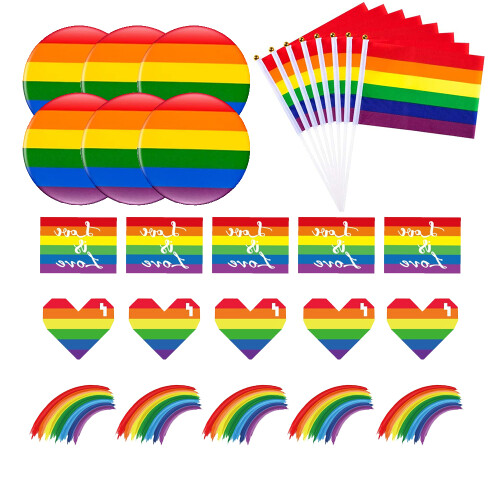Σημαίες οδοντογλυφίδας Pride, Διακοσμήσεις Pride, Ιδανικές για γάμους, πάρτι και 1