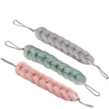 Essenciais para o Banho: Escova Corporal Esfoliante Confortável e Durável com Cordão para Pendurar e Facilitar o Uso. Substitua a cada 3 meses