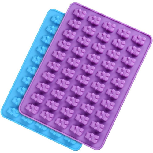 Καλούπια Gummy Bear, Μίνι Καλούπια Πολλαπλών Χρήσεων για Υγιεινά Σνακ, Σετ 4 2