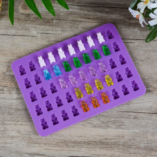 Μίνι καλούπια μεγέθους, καλούπια Gummy Bear για εύκολη απελευθέρωση και παρασκευή 1