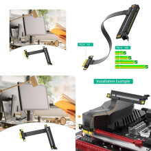 PCIE3.0 PCIExpress 1X až 16X prodlužovací kabel, malý PCIExpress tester prodlužovací kabel 25CM 9,84 palce