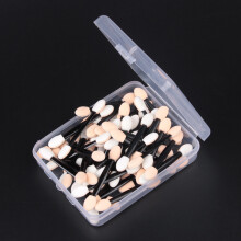 Sponge Tipped Oval Makeup Tool, Dual Sides Eyeshadow Brush, Convenient for Business Trips and Holidays