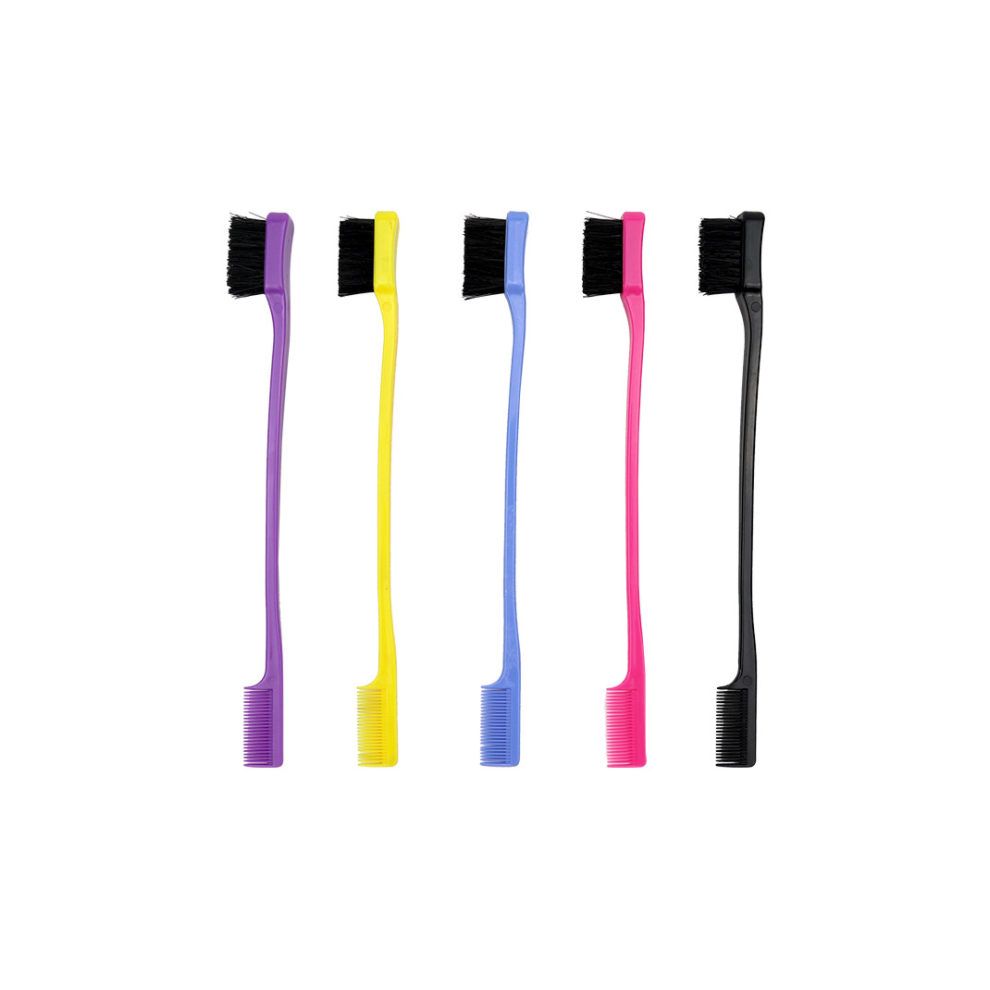 Multipurpose Tool For Smooth Edges, 2 In 1 Hair Brush Comb With Polished Finish, Easy Grip Handle Ensures Effortless Styling, Resilient Bristles