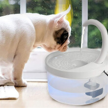 Oasi d'acqua per animali domestici, ciotola automatica per bere, design ergonomico per migliorare l'idratazione, simula il flusso del rubinetto per