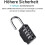 Weatherproof Padlock, 4-Digit Combination Lock, Resettable Code, 10,000 Combinations for Gym Lockers, Toolboxes, Backpacks, 2 Pack, Black 4