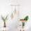 Κιτ DIY μακραμέ με φτερά, διακόσμηση με φούντες από υφαντά φύλλα boho, ποιοτική 7