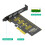 Προσαρμογέας Nvme Solid Disk σε PCIe 4X για M.2 2230 2242 2260 2280 Solid Diks Efficient 4