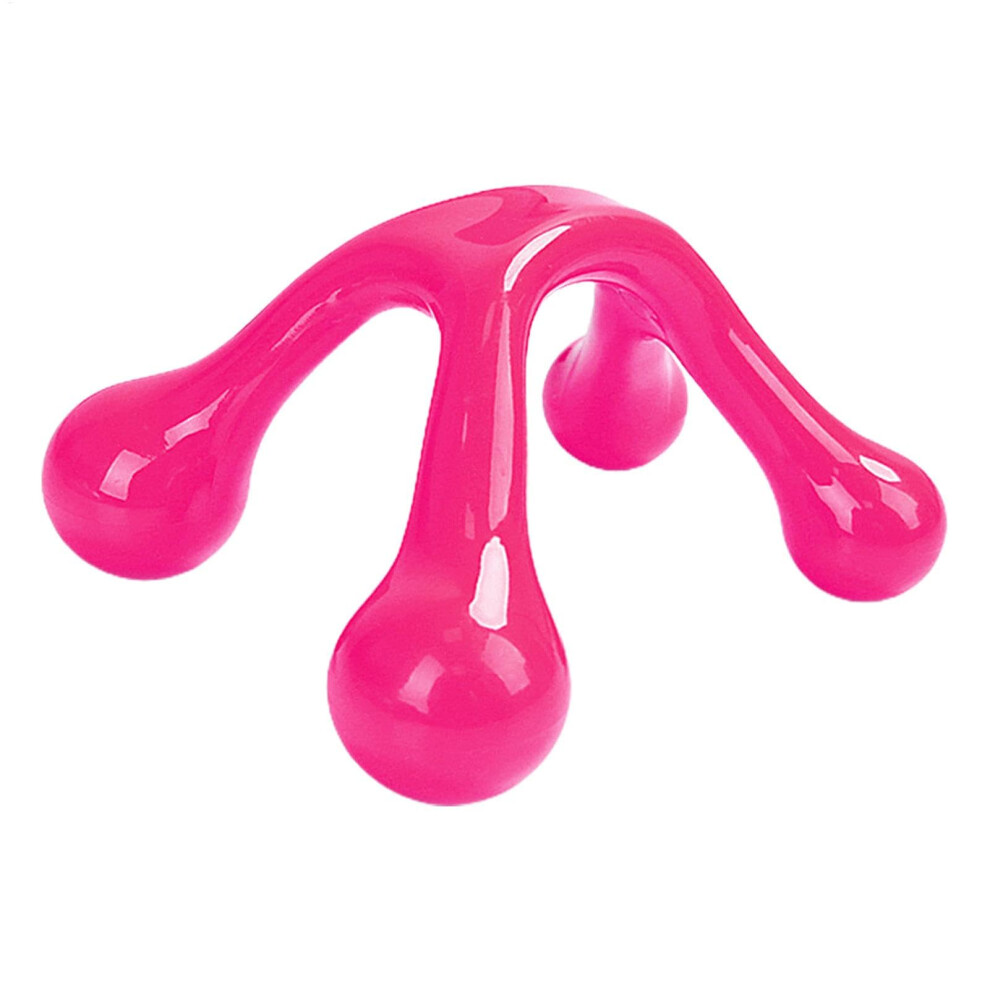 Pink Deep Tissue Massager For Trigger Point Shoulder Relief Ergonomic Full Body Comfort Hot Handheld