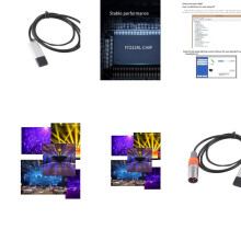 USB to RS485 3Pin Cable 180cm 70.87in for Stage Lighting Engineers and Event Planners Multiple System Support