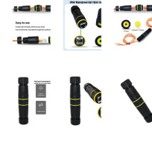 Weiblich zu Weibchen RJ45 Wasserdichte Adapterstecker Netzwerkkupplungsadapter