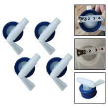 4 Stück Kunststofftonnen-Ablassventil Auslassventil 10 mm Durchmesser für 5-30L Tank für Gartenzubehör 4,5 4,5 6 cm