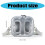 Reisehandtasche Klare, sichtbare tragbare Tasche kratzfester Organizer 6