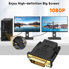 Adaptador 1080P DVI a HDMI 24 1 Conector bidireccional con conversión mutua para PC TV compatible con monitor de TV Vídeo proyector de portátil